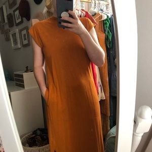 Free People All Day Long Midi T-Shirt Dress